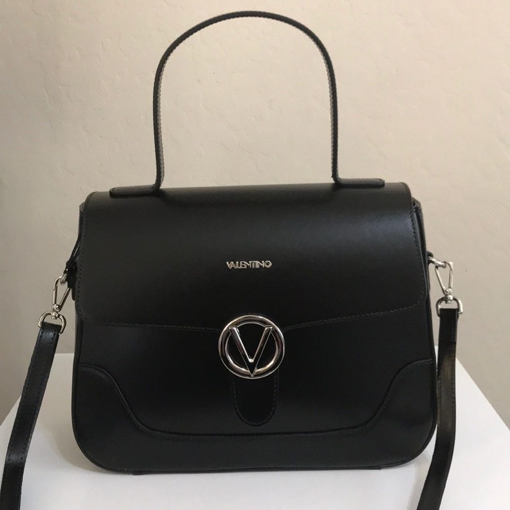 Valentino Laetitia Leather Satchel